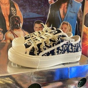 Size 6.5 - Dior Walk'n'Dior Low Deep Blue